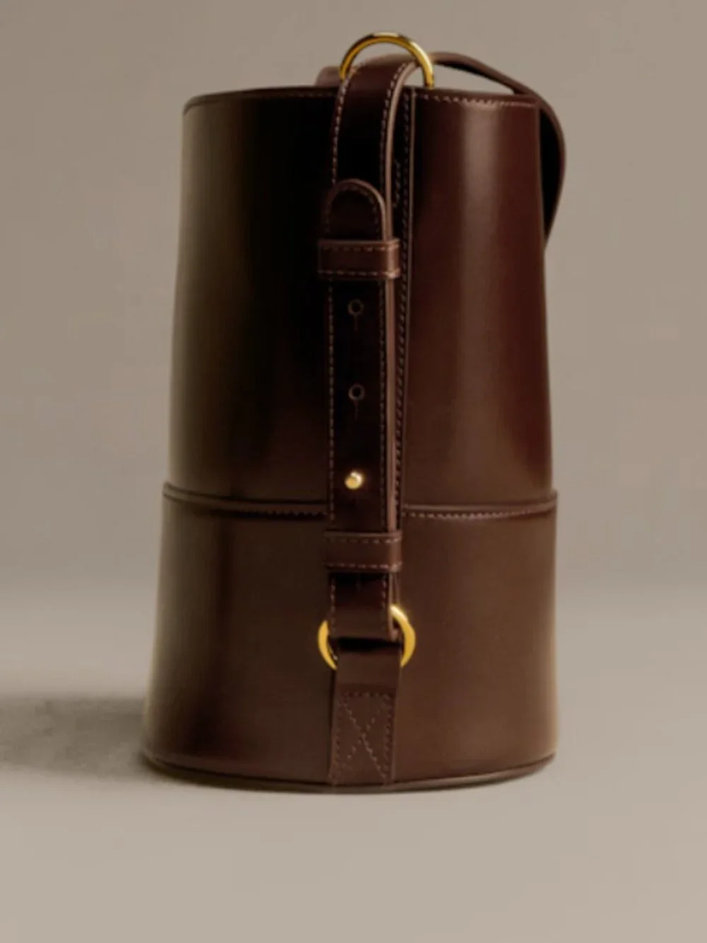 Sezane - Gary Bag - Glossy Chocolate